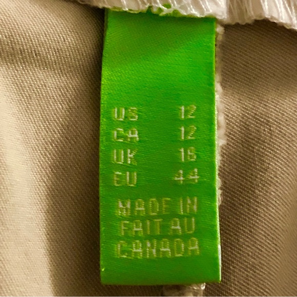 Swing Control Masters Ankle Pant Elasticized Waist W/Tummy Control Beige Size 12 - Picture 9 of 16